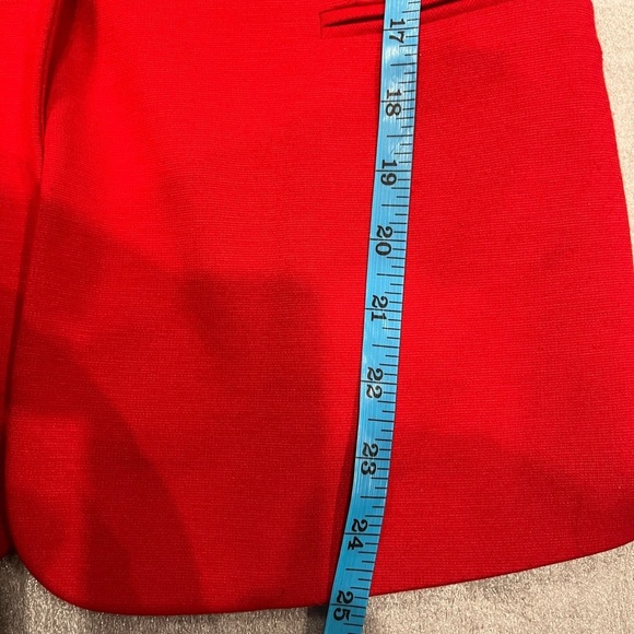 [S]Kenneth Cole Select Women's Red Blazer One Button Lined Career Preppy NWOT - Picture 7 of 12